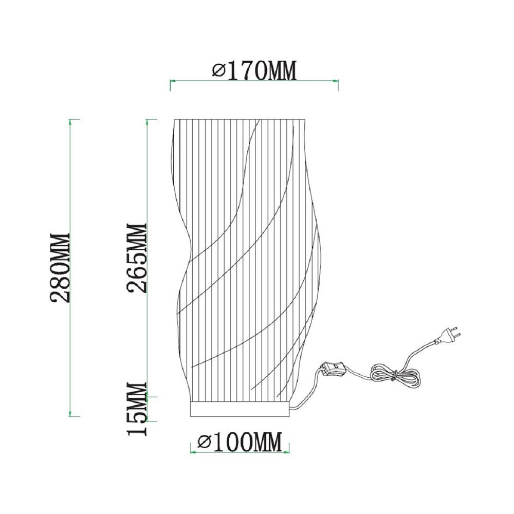 ไฟตั้งโต๊ะ CARINI T240729 สีขาว/ลายไม้