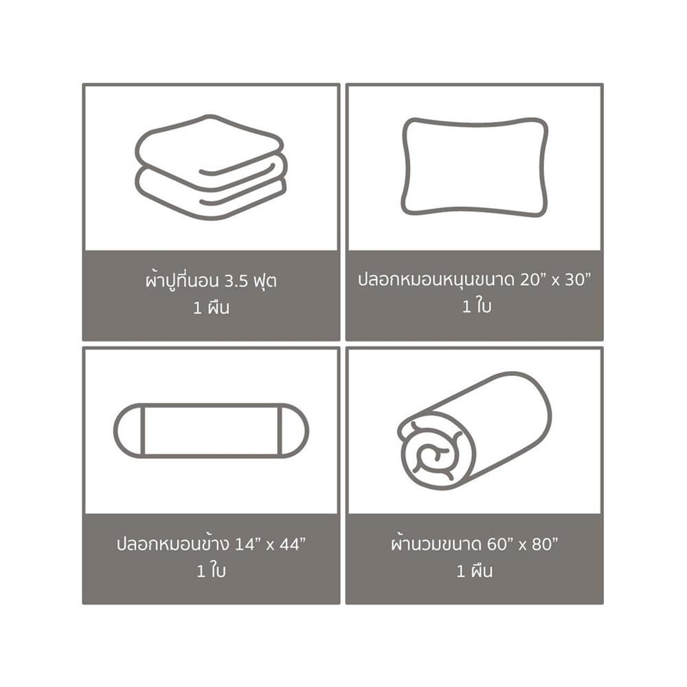 ชุดผ้าปูที่นอน 3.5 ฟุต (ชุด 4 ชิ้น) FACINO PRINT FA085