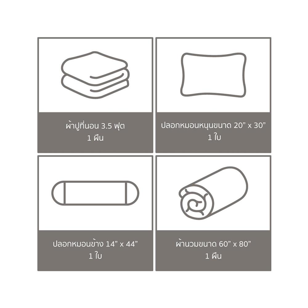 ชุดผ้าปูที่นอน 3.5 ฟุต (ชุด 4 ชิ้น) FACINO PRINT FA081