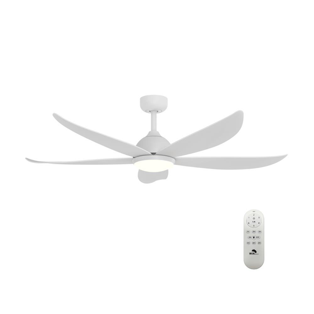 พัดลมโคมไฟ LED WINFAVOUR WFDC52/DC80(WH) 52 นิ้ว 24 วัตต์ DAYLIGHT/COOL WHITE/WARM WHITE สีขาว