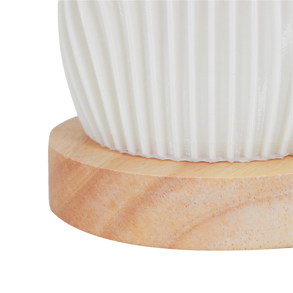 ไฟตั้งโต๊ะ CARINI T240727 สีขาว/ลายไม้