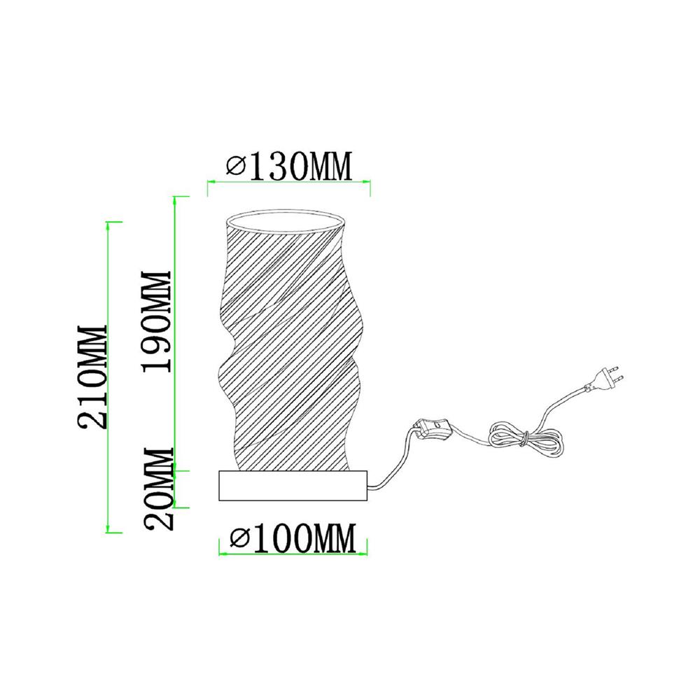 ไฟตั้งโต๊ะ CARINI T240727 สีขาว/ลายไม้