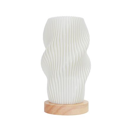 ไฟตั้งโต๊ะ CARINI T240727 สีขาว/ลายไม้_1