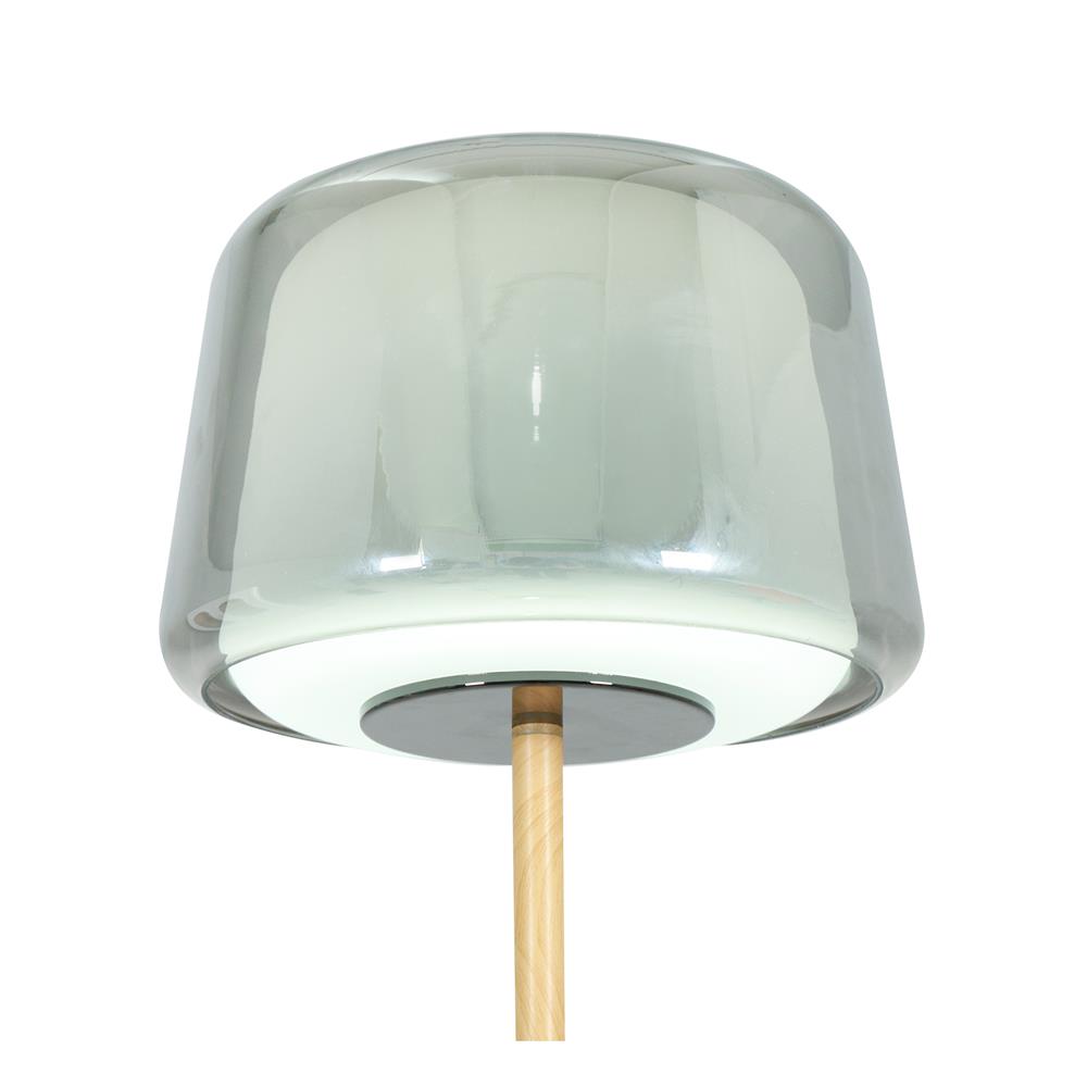 ไฟตั้งพื้น CARINI F240585 สีดำ/ลายไม้ 1 หัว