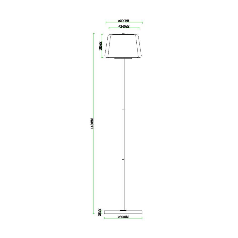 ไฟตั้งพื้น CARINI F240585 สีดำ/ลายไม้ 1 หัว