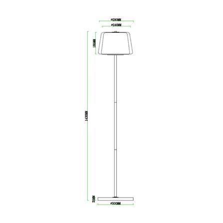 ไฟตั้งพื้น CARINI F240585 สีดำ/ลายไม้ 1 หัว_5