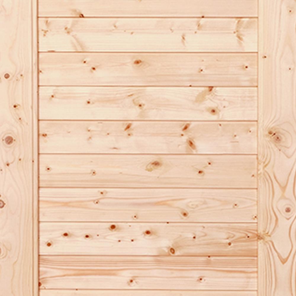 ประตูไม้สนนิวซีแลนด์ ไม่เจาะลูกบิด MODERN DOORS CE-04 ลวดลาย 80X180 ซม. สีธรรมชาติ