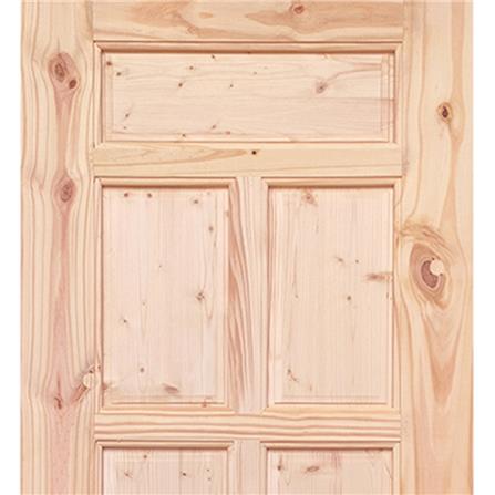 ประตูไม้สนนิวซีแลนด์ ไม่เจาะลูกบิด MODERN DOORS CE-07 ลวดลาย 70X200 ซม. สีธรรมชาติ_1