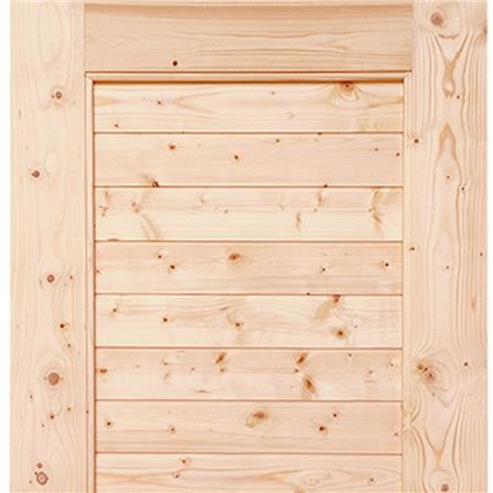 ประตูไม้สนนิวซีแลนด์ ไม่เจาะลูกบิด MODERN DOORS CE-04 ลวดลาย 70X200 ซม. สีธรรมชาติ_1