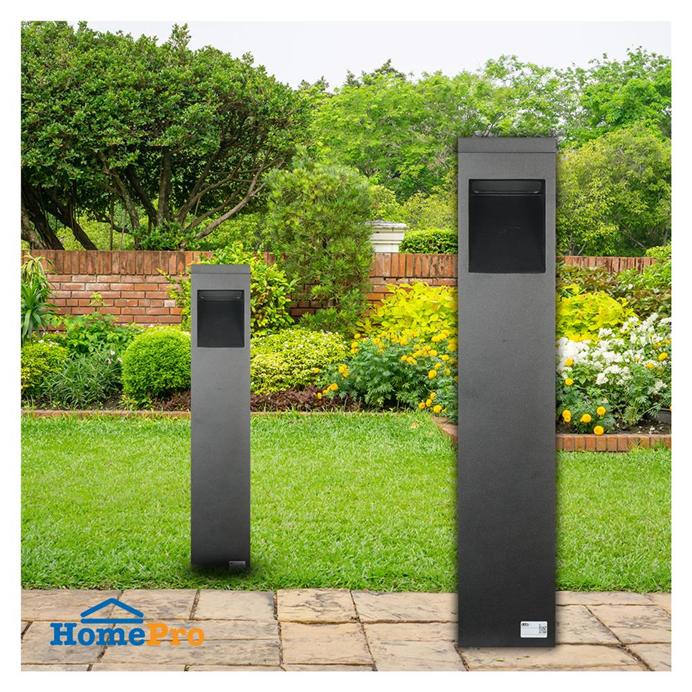 ไฟทางเดิน LED L&E 9P-A0433 9 วัตต์ WARM WHITE สีดำ