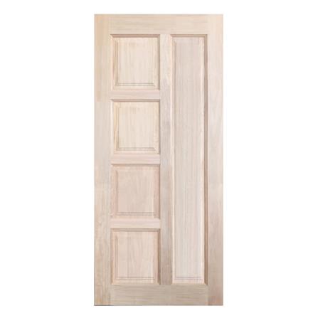 ประตูไม้เนื้อแข็ง N999 NARA-02 100X200 ซม. สีธรรมชาติ ไม่เจาะลูกบิด_0