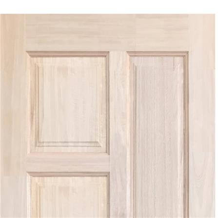 ประตูไม้เนื้อแข็ง N999 NARA-02 100X200 ซม. สีธรรมชาติ ไม่เจาะลูกบิด_1