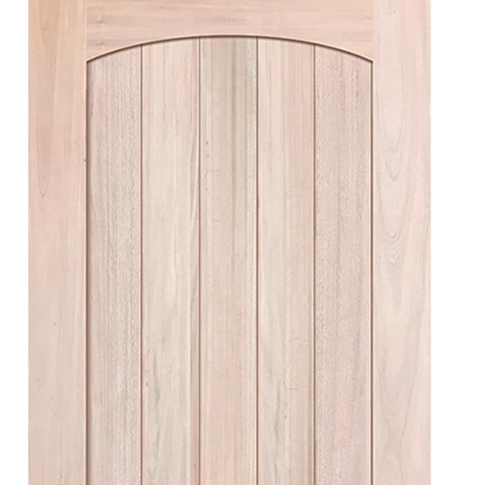 ประตูไม้เนื้อแข็ง N999 NARA-08 100X200 ซม. สีธรรมชาติ ไม่เจาะลูกบิด