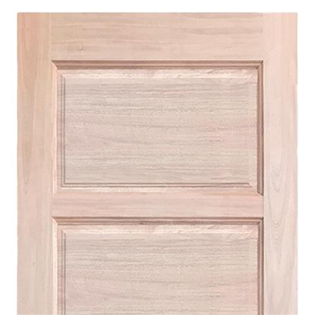 ประตูไม้เนื้อแข็ง N999 NARA-04 100X200 ซม. สีธรรมชาติ ไม่เจาะลูกบิด_1