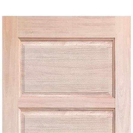 ประตูไม้เนื้อแข็ง N999 NARA-04 90X200 ซม. สีธรรมชาติ ไม่เจาะลูกบิด_1