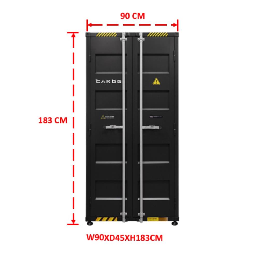 ตู้เอกสารเหล็กสูง SURE CG-941H สีดำ/เทา