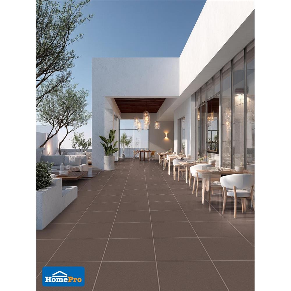 กระเบื้องพื้นพอร์ซเลน 60x60 ซม. TARA คาราเมล บราวน์ A 1.44 ตร.ม.