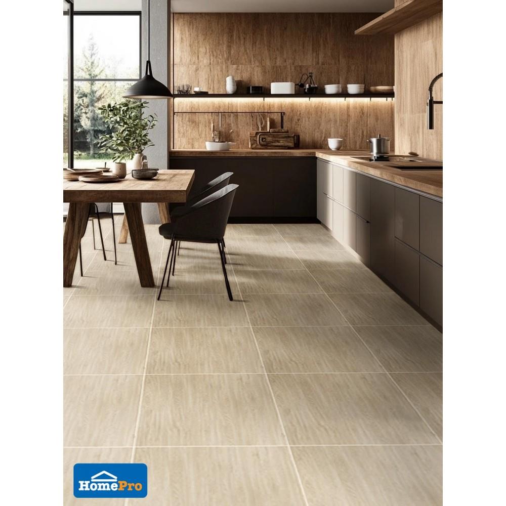 กระเบื้องพื้น 60x60 ซม. TARA เจล่า วู้ด เบจ A 1.44 ตร.ม.