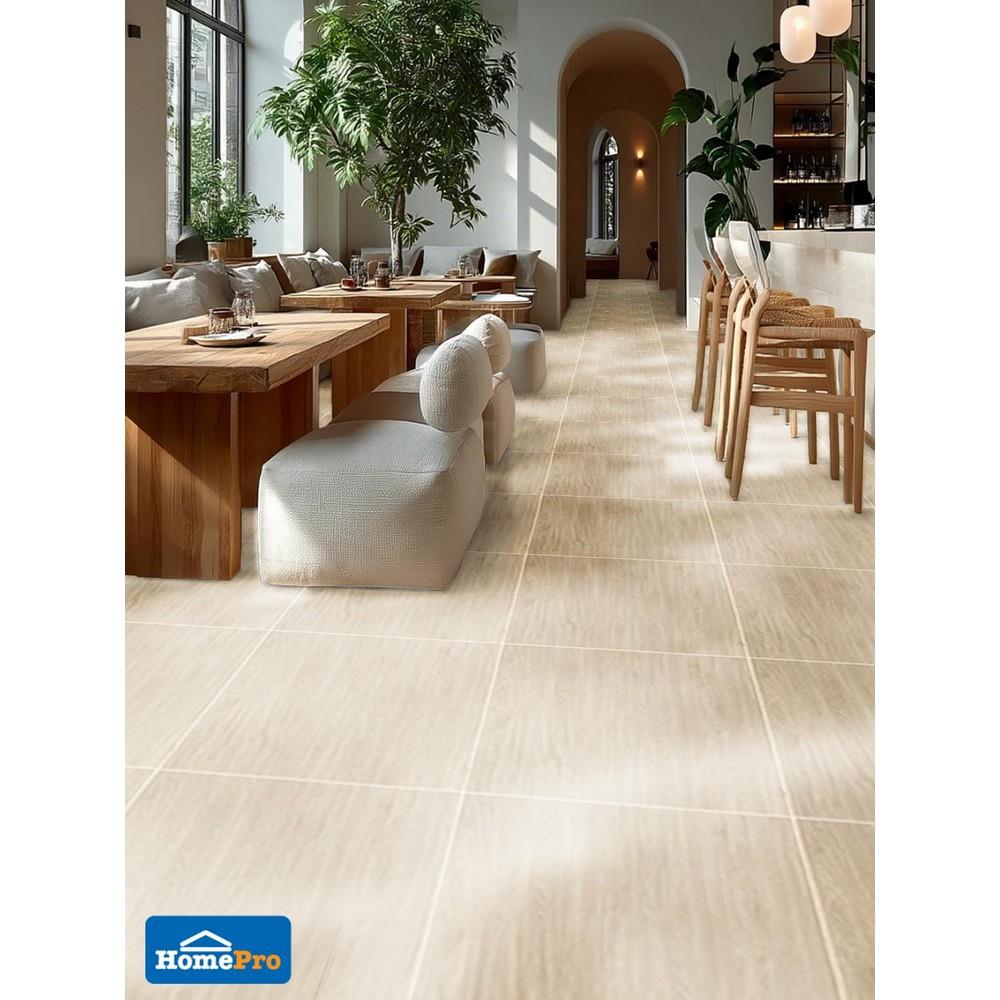 กระเบื้องพื้น 60x60 ซม. TARA เจล่า วู้ด เบจ A 1.44 ตร.ม.