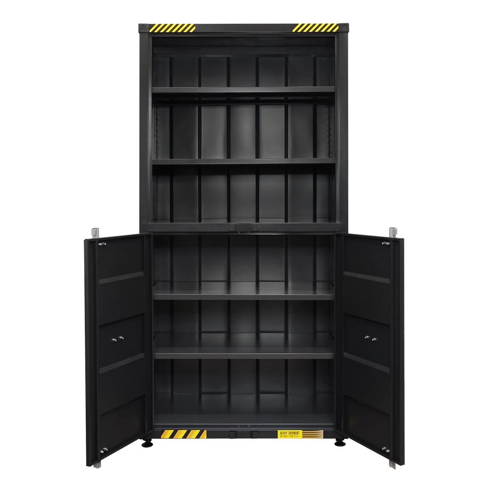 ตู้เอกสารเหล็กสูง SURE CG-943H 90 ซม. สีดำ/เทา