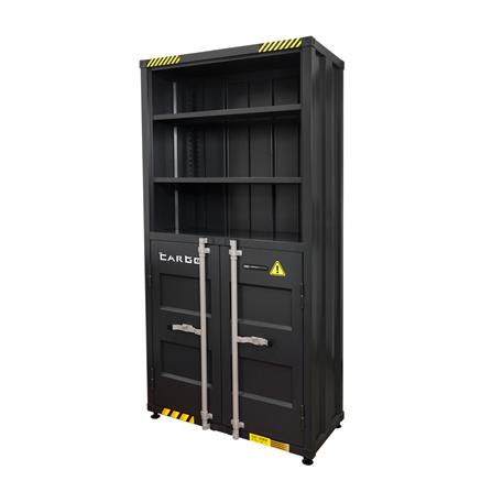 ตู้เอกสารเหล็กสูง SURE CG-943H 90 ซม. สีดำ/เทา_1