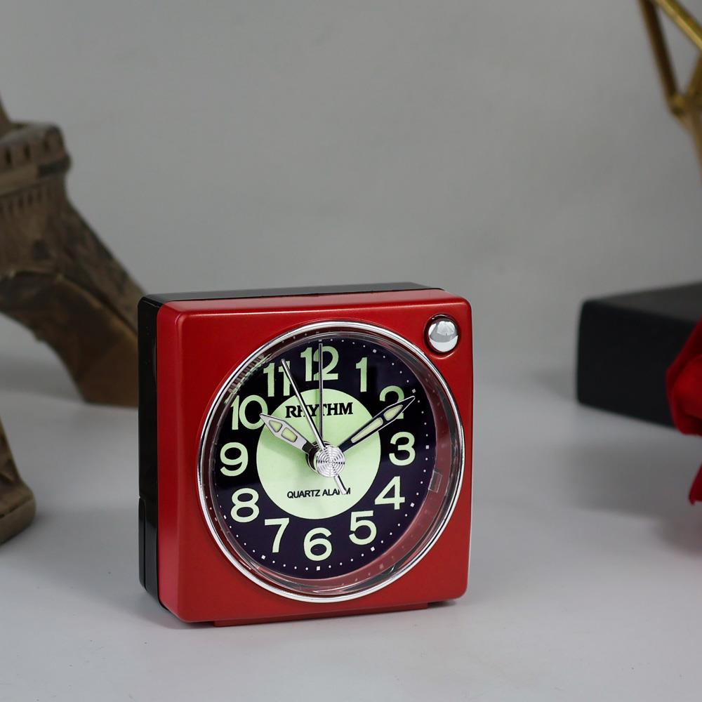 นาฬิกาปลุก RHYTHM CRE823NR01 2.5 นิ้ว สีแดง