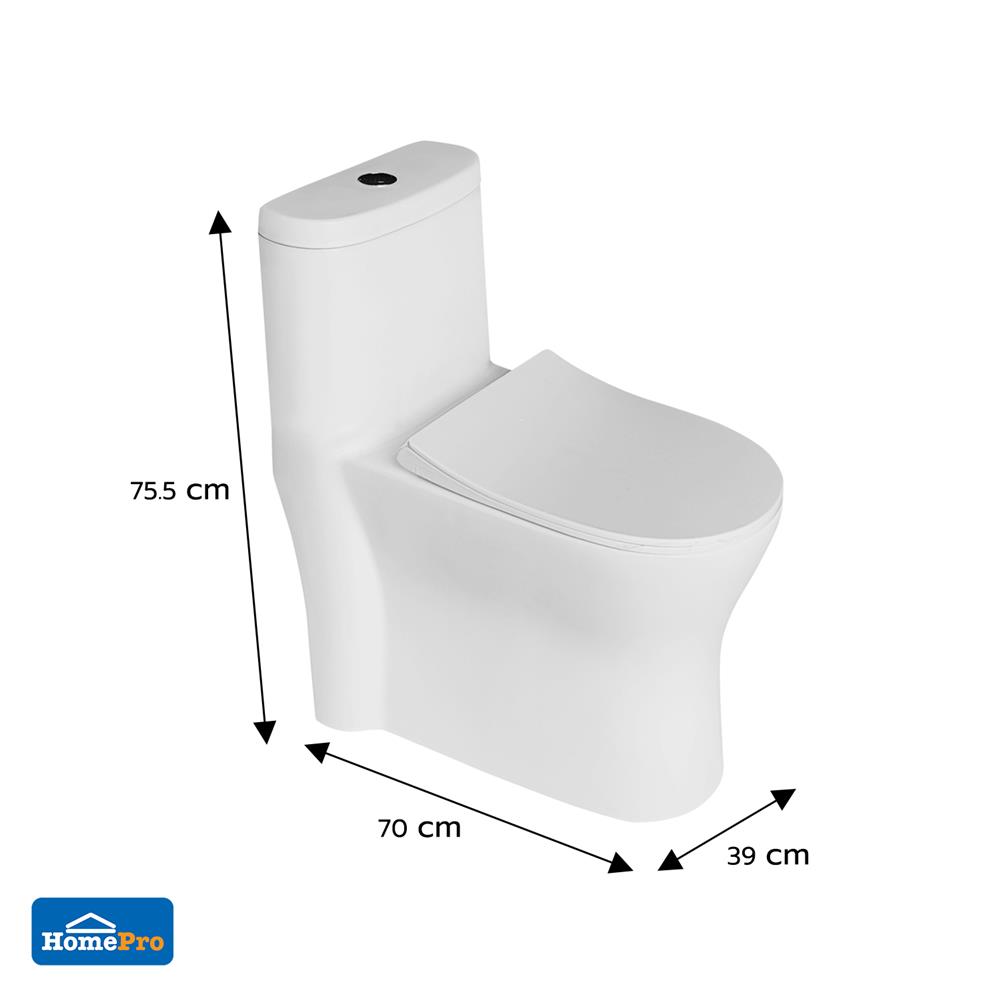 สุขภัณฑ์ 1 ชิ้น MOYA NARA-8030 3/6 ลิตร สีขาว II