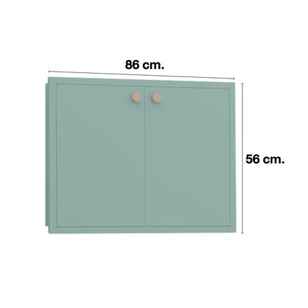 บานใต้เตา MJ DOT 86x56 ซม. สี PASTEL MINT_3