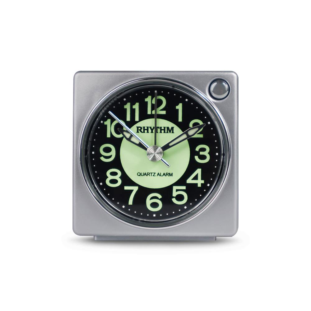 นาฬิกาปลุก RHYTHM CRE823NR19 2.5 นิ้ว สีเงิน