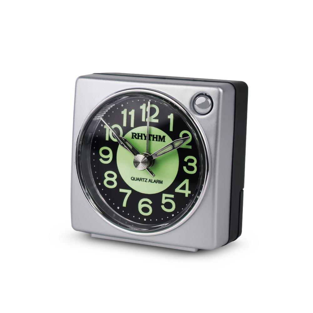 นาฬิกาปลุก RHYTHM CRE823NR19 2.5 นิ้ว สีเงิน