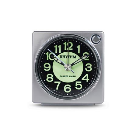 นาฬิกาปลุก RHYTHM CRE823NR19 2.5 นิ้ว สีเงิน_0