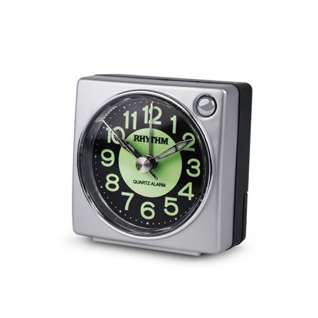 นาฬิกาปลุก RHYTHM CRE823NR19 2.5 นิ้ว สีเงิน_1