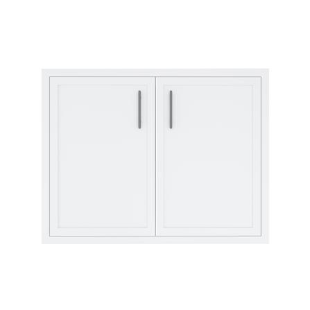 บานใต้เตา MJ SLIM SHAKER 86x56 ซม. สี WHITE PEARL_0