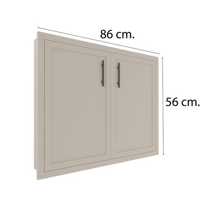 บานใต้เตา MJ SLIM SHAKER 86x56 ซม. ฺสี BEIGE_3