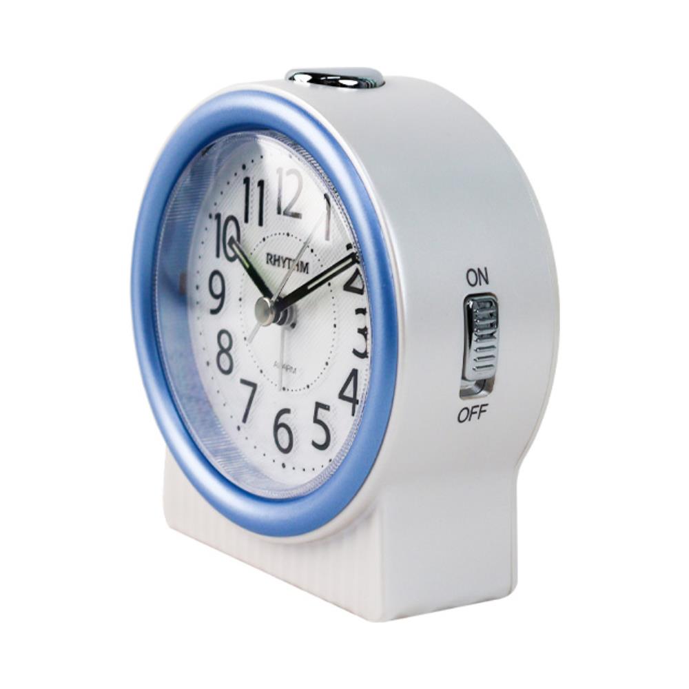 นาฬิกาปลุก RHYTHM CRE317NR04 3.7X4 นิ้ว สีฟ้า