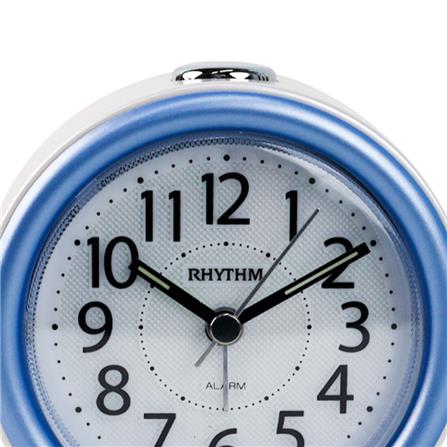 นาฬิกาปลุก RHYTHM CRE317NR04 3.7X4 นิ้ว สีฟ้า_2
