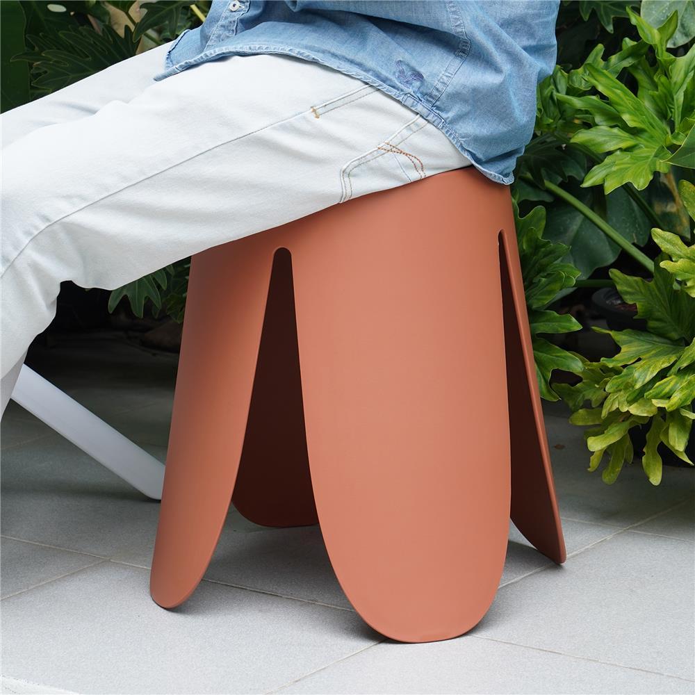 เก้าอี้พลาสติก SPRING KENTA สีส้มอิฐ