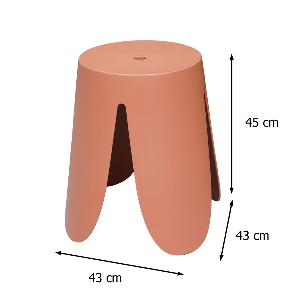เก้าอี้พลาสติก SPRING KENTA สีส้มอิฐ