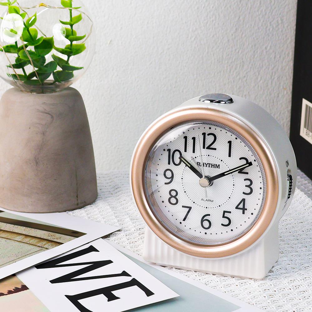 นาฬิกาปลุก RHYTHM CRE317NR13 3.7X4 นิ้ว สีทอง