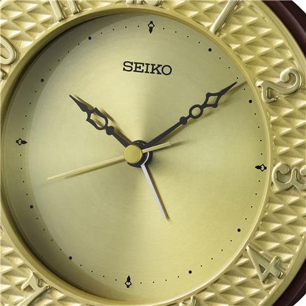 นาฬิกาตั้งโต๊ะ SEIKO CLOCKS QXE066B 4.3X4.7 นิ้ว สีทอง_1