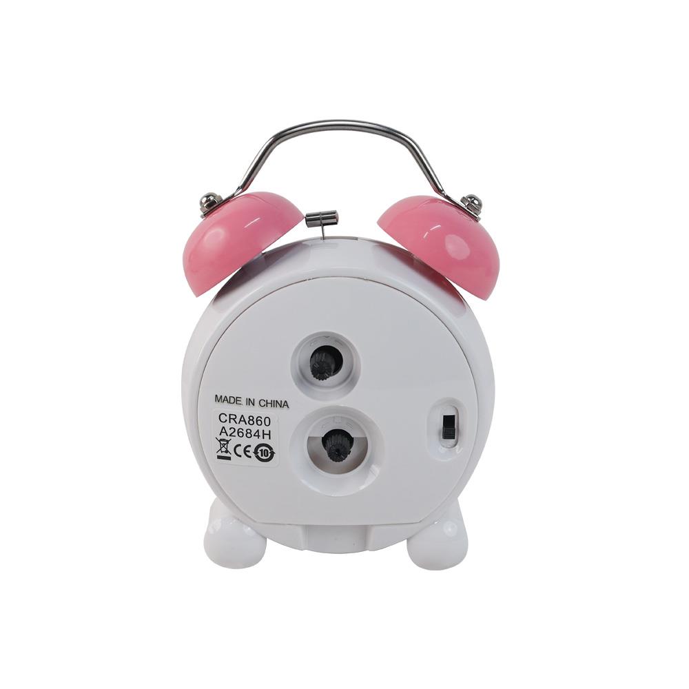 นาฬิกาปลุก RHYTHM CRA860NR13 4.5 นิ้ว สีชมพู