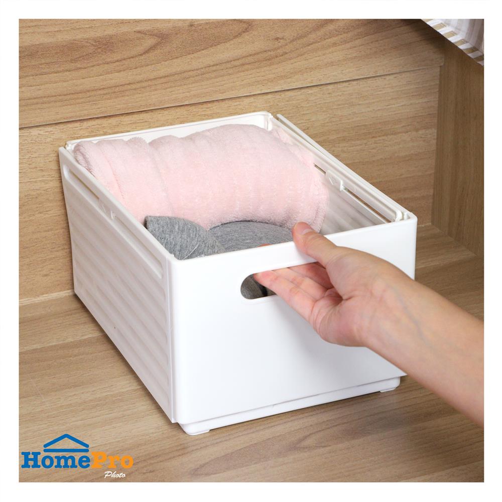 กล่องอเนกประสงค์ PLIM SLIDE SIZE L สีขาว