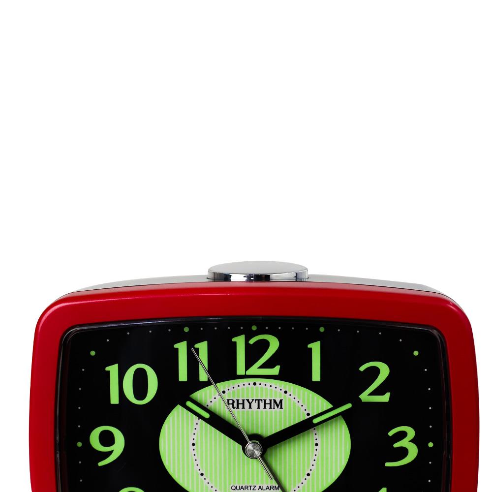 นาฬิกาปลุก RHYTHM CRA630NR01 4.9X4 นิ้ว สีแดง