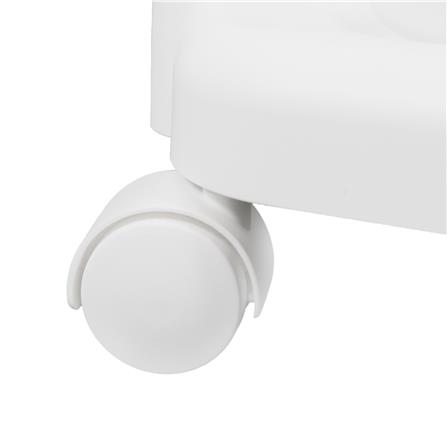 ตะกร้าผ้าเหลี่ยมมีล้อ 2 ชั้น PLIM KIRA สีขาว_3