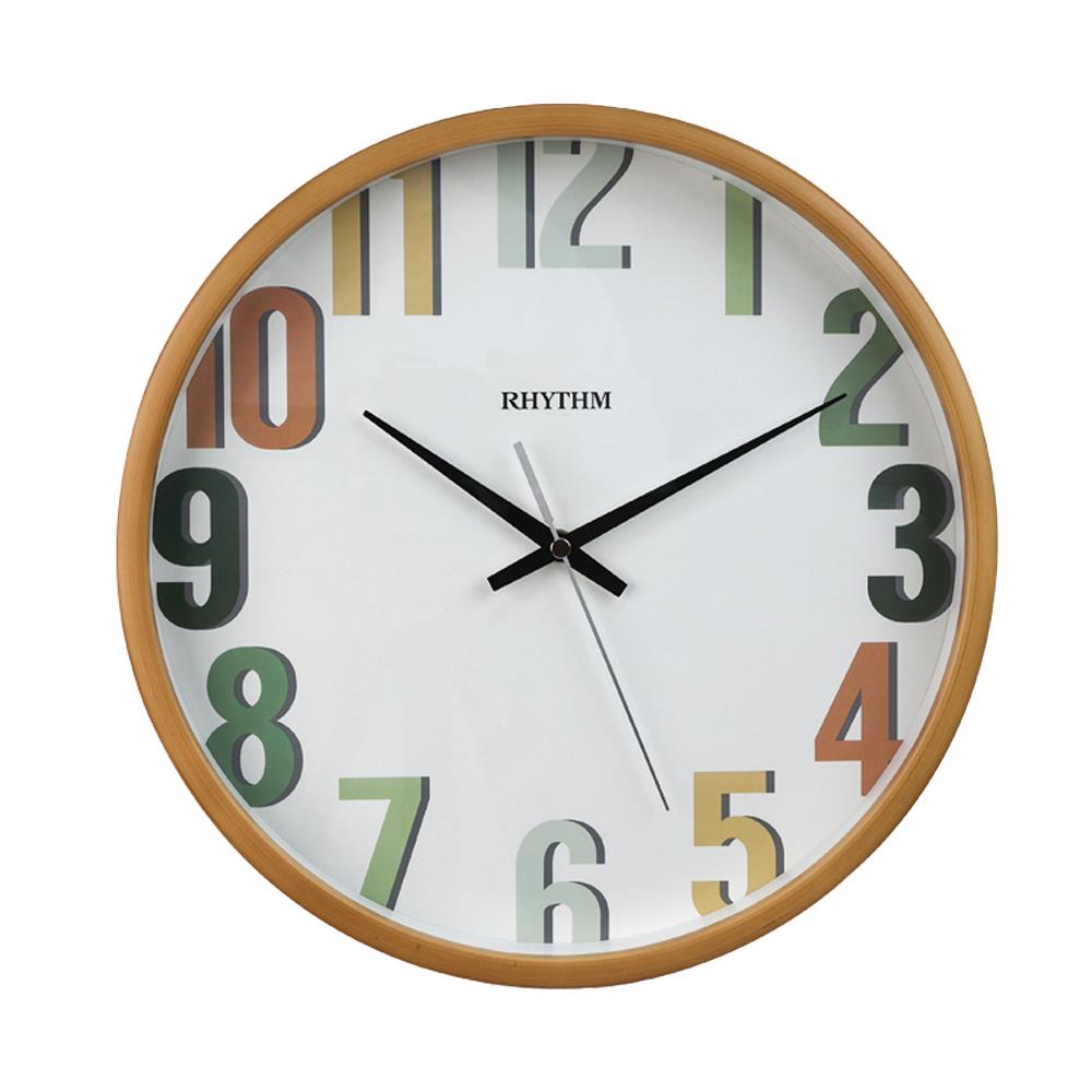 นาฬิกาแขวน RHYTHM CMG140NR06 12 นิ้ว สีน้ำตาล