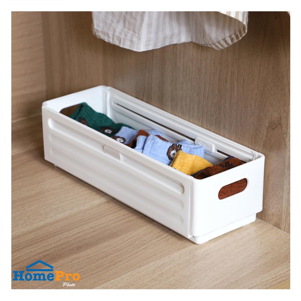 กล่องอเนกประสงค์ PLIM SLIDE SIZE S สีขาว