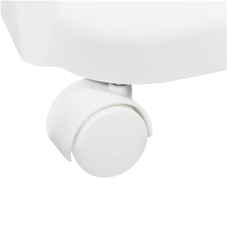 ตะกร้าผ้าเหลี่ยมมีล้อ 3 ชั้น PLIM KIRA สีขาว_3