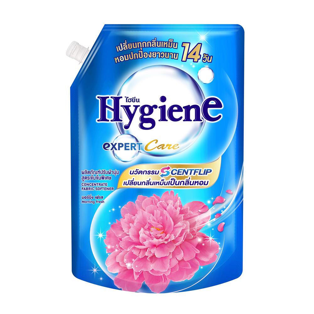 รีฟิลน้ำยาปรับผ้านุ่ม HYGIENE 1.1 ลิตร MORNING FRESH
