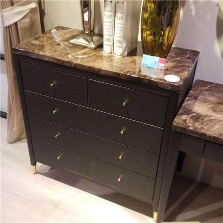 ตู้ลิ้นชัก 5 ลิ้นชัก SB FURNITURE MICHALA 19122207 90 ซม. สีไม้เข้ม_3