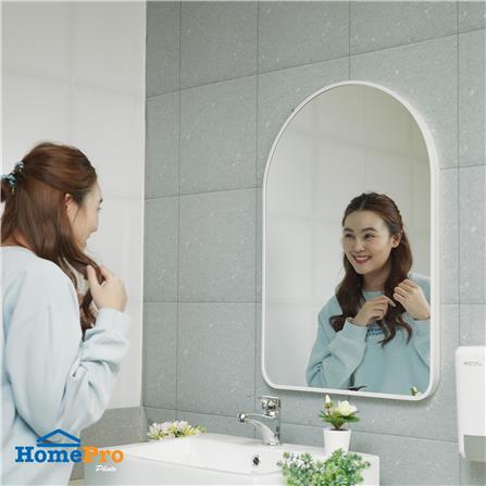 กระจกเงาตกแต่ง MOYA HP-2025-WH 51x75 ซม. สีขาว_4